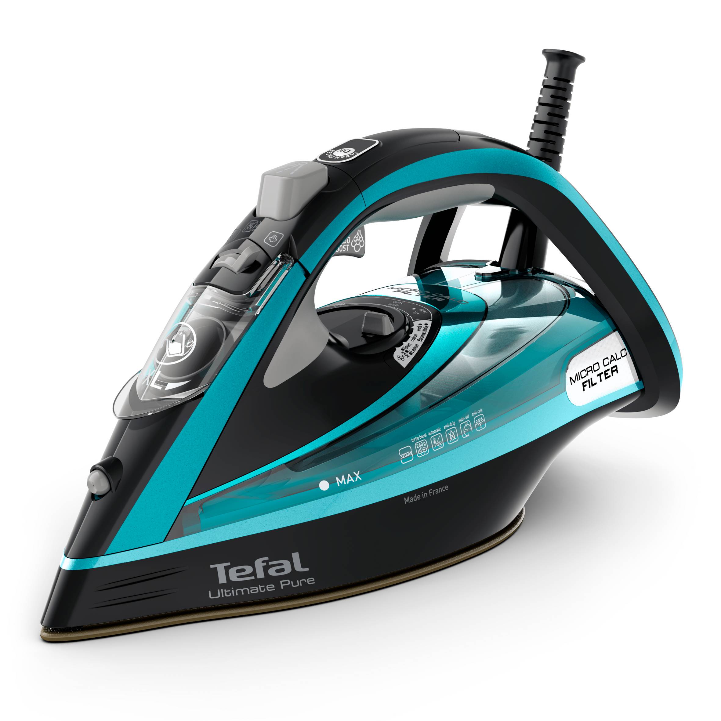 Napařovací žehlička Tefal Ultimate Pure FV9844E0 Azurová/Černá
