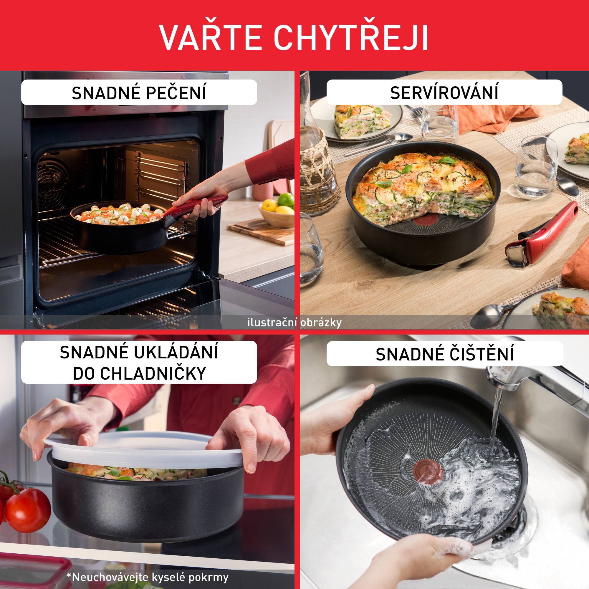 Sada nádobí Tefal Ingenio Easy Cook & Clean L1539543 5 ks
