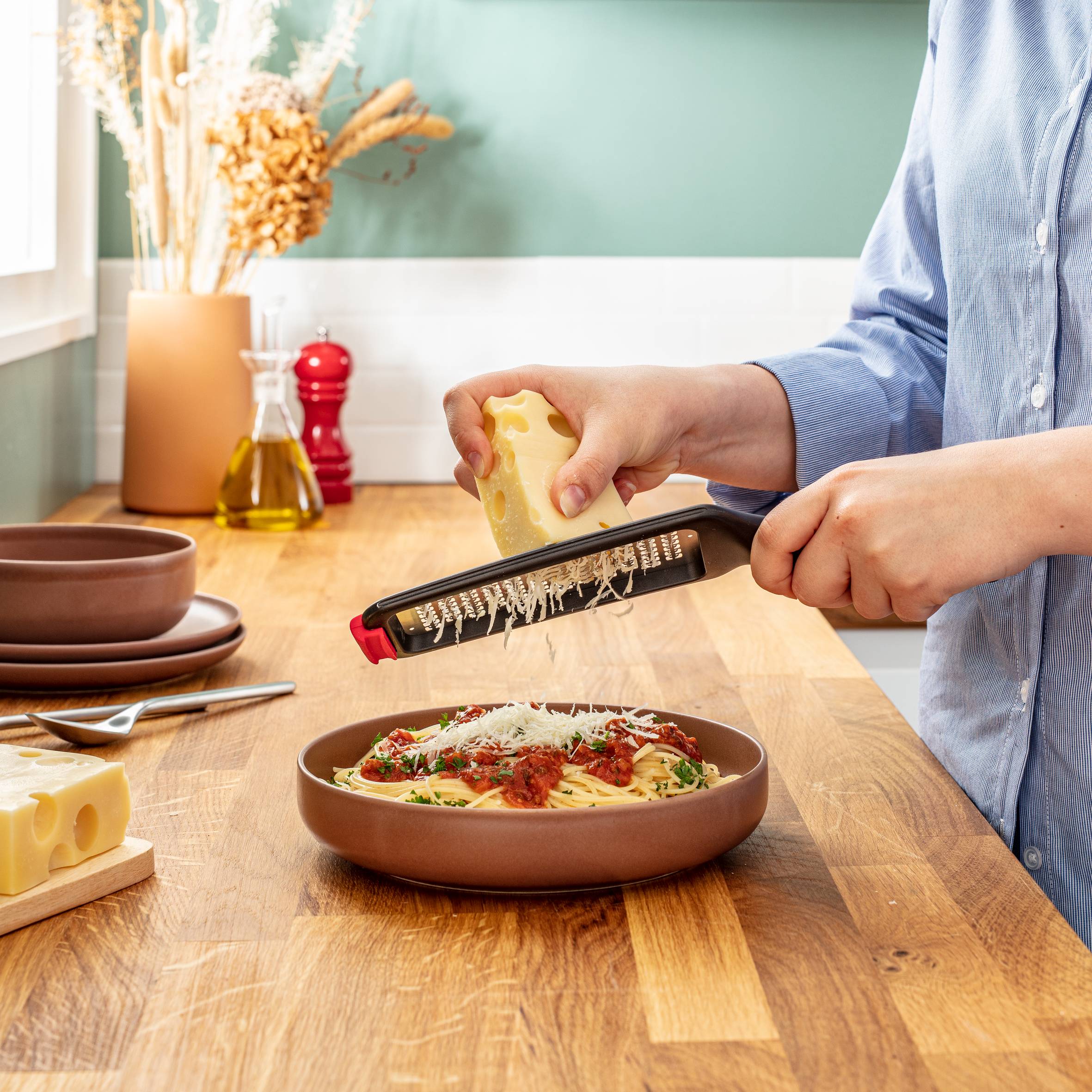 Škrabka Tefal Ingenio K2071014 Nerezová/Černá