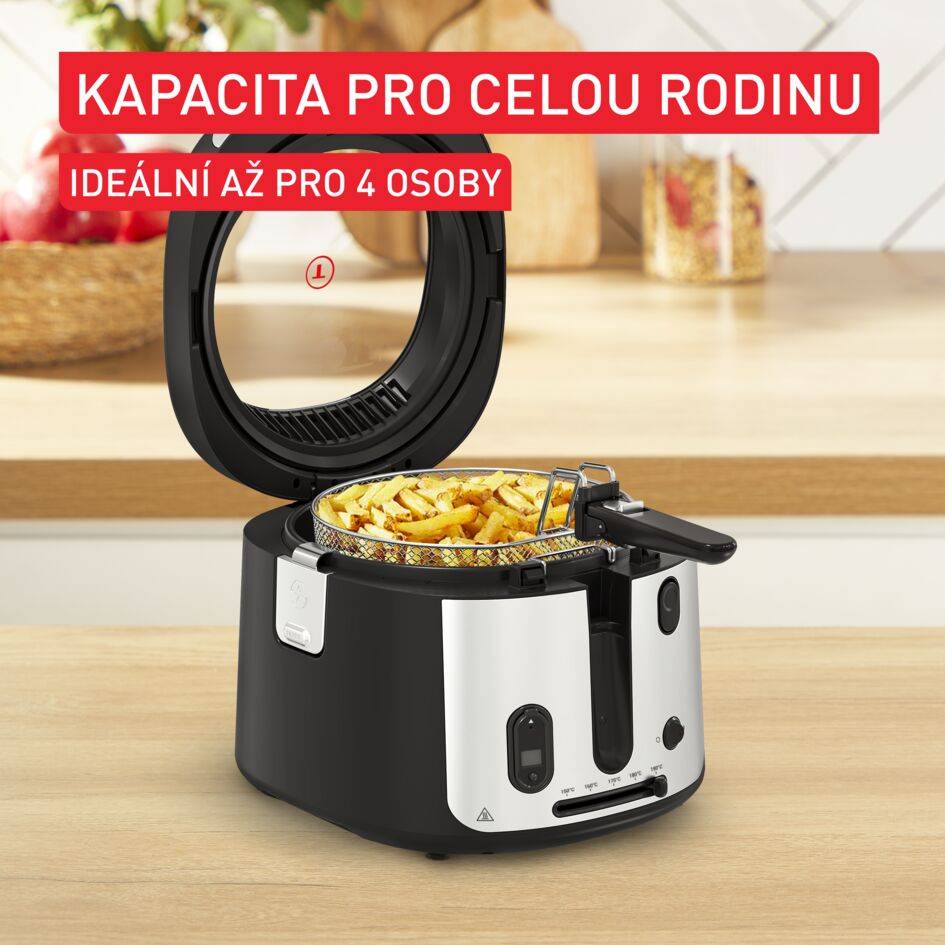 Olejová fritéza Tefal Filtra Vision+ FF2588E0 černá
