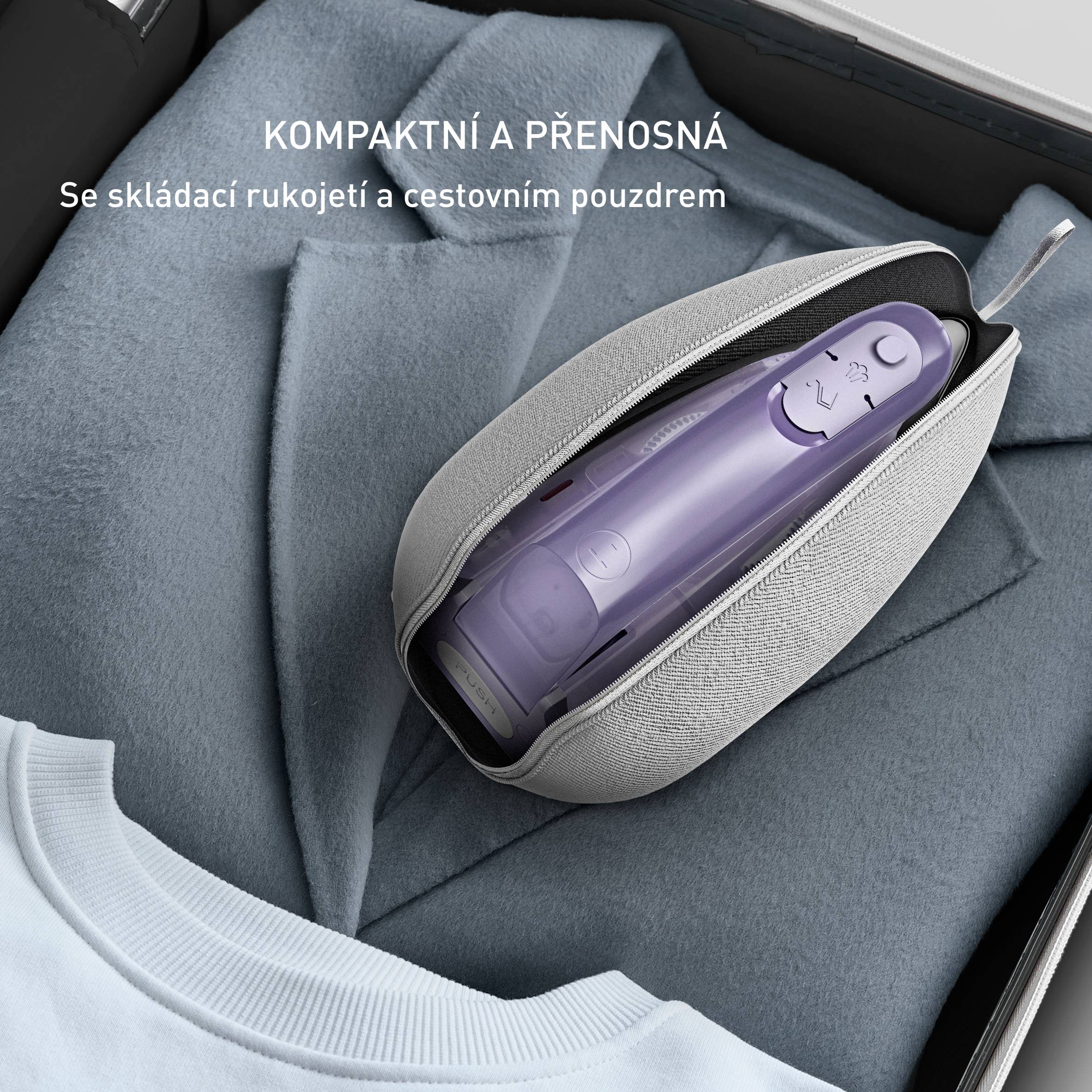 Napařovací žehlička Tefal First Class DB1612E0 Fialová/Bíla