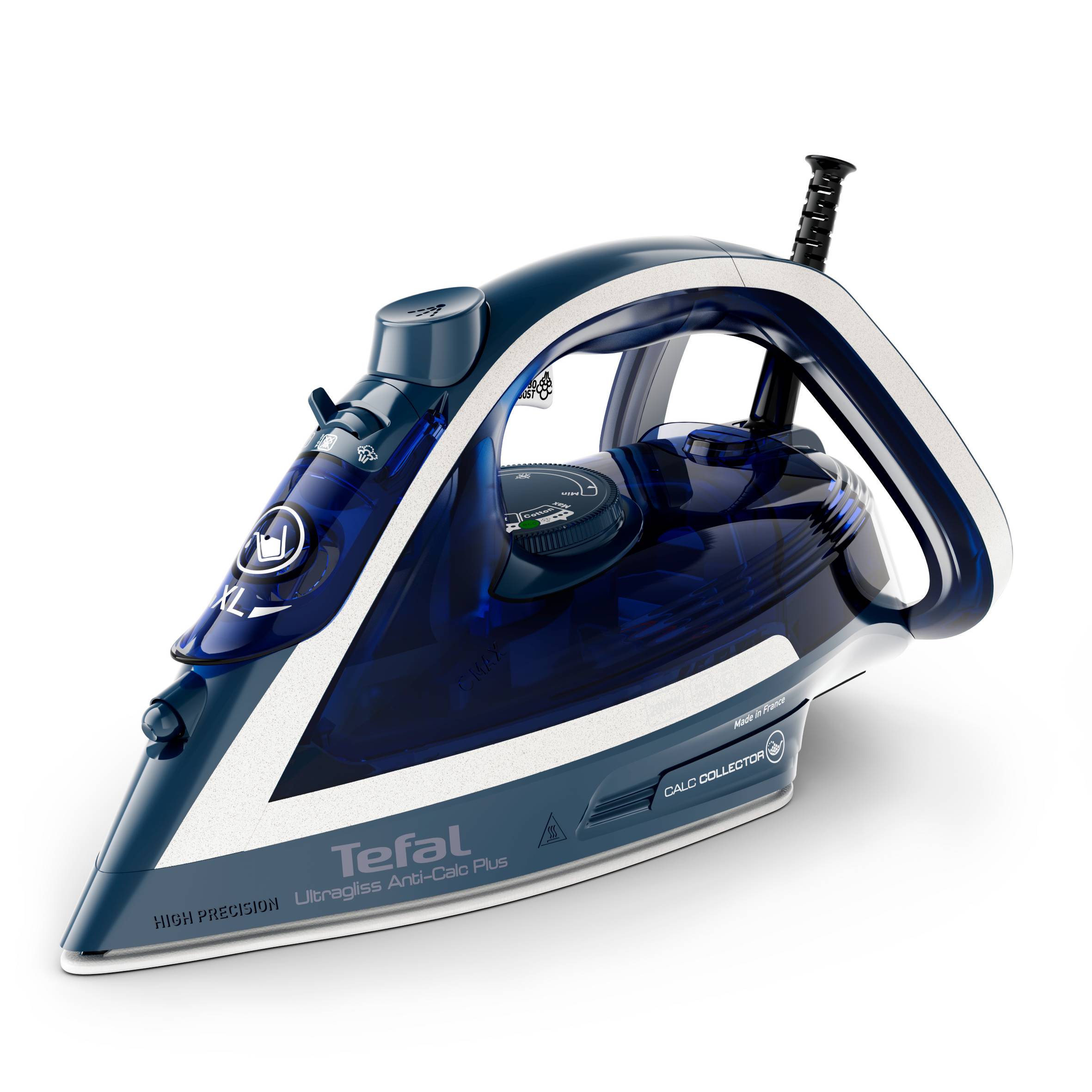 Napařovací žehlička Tefal Ultragliss Plus FV6830E0 Tmavě modrá/Bílá