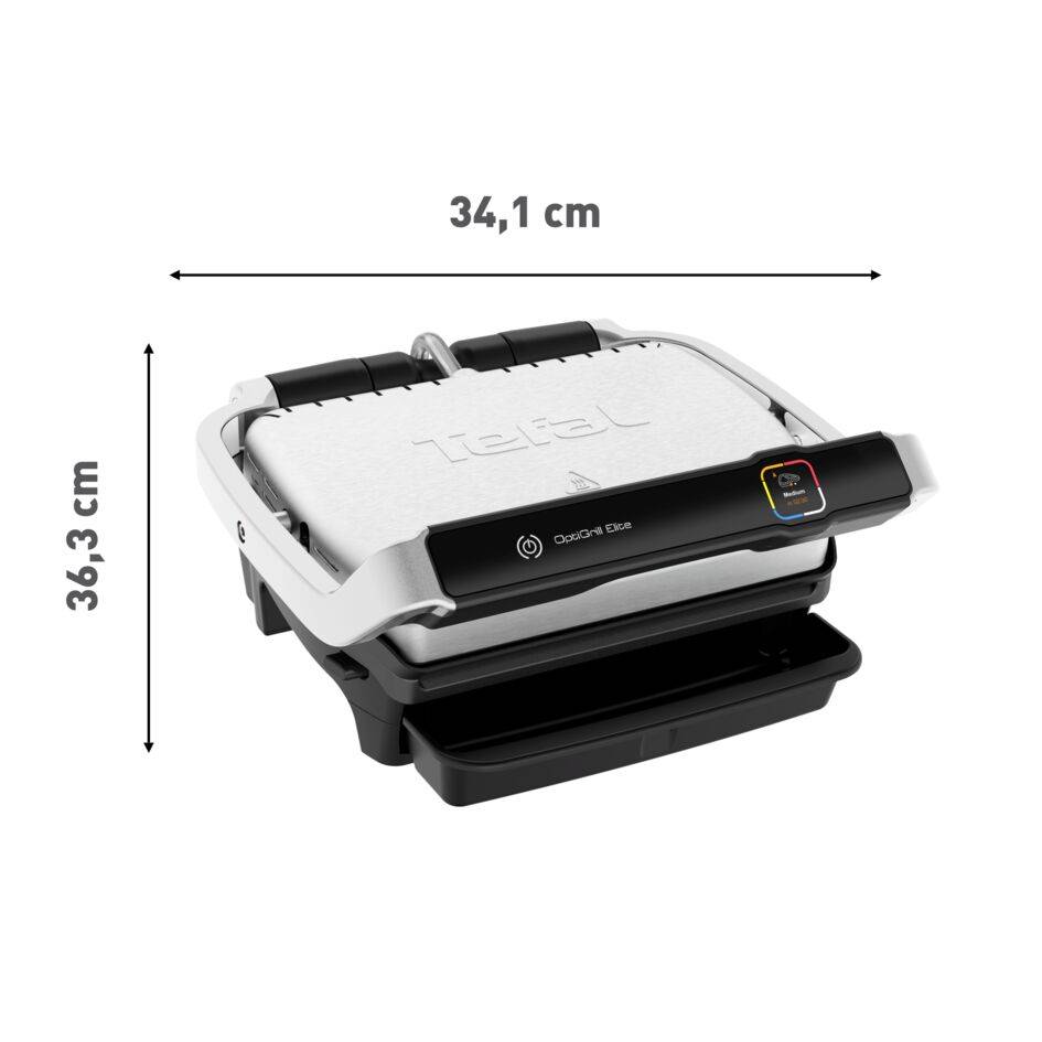 Elektrický domácí gril Tefal OptiGrill Elite GC750D30 Stříbrný/Černý