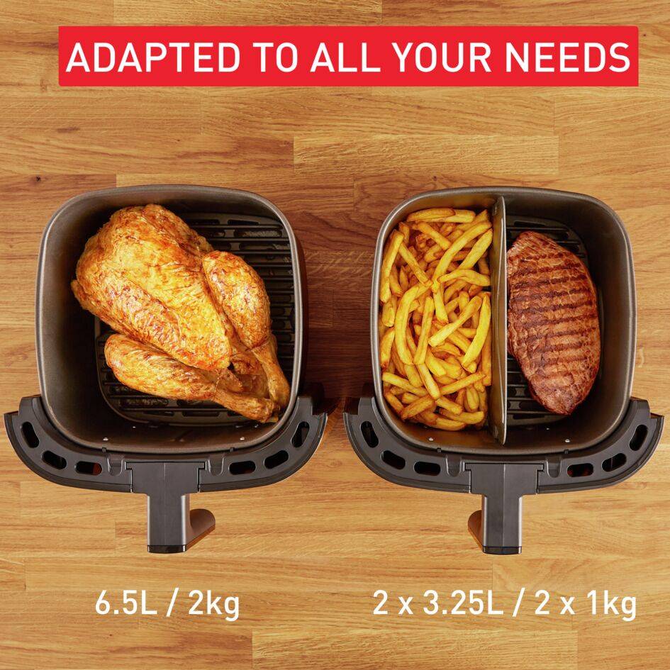 Horkovzdušní fritéza Tefal Easy Fry & Grill 2v1 EY801D15 Černá/Nerezová