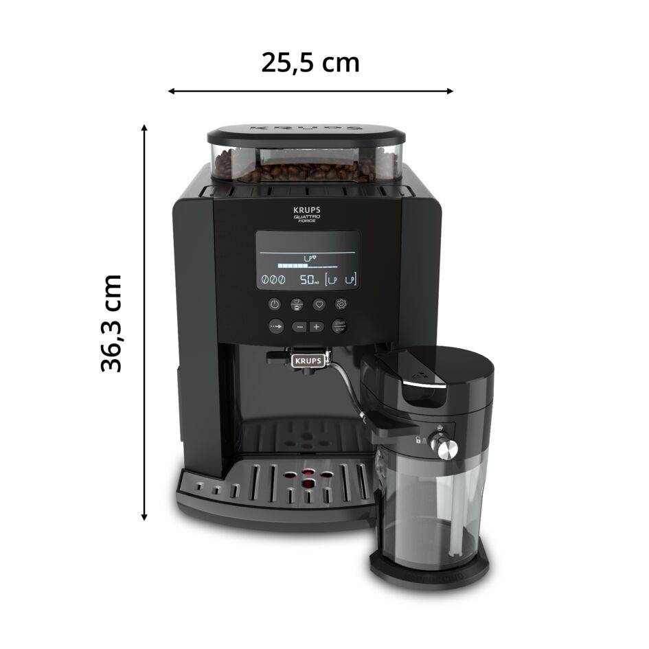 Automatický kávovar KRUPS Arabica Latte EA819N10 Černý
