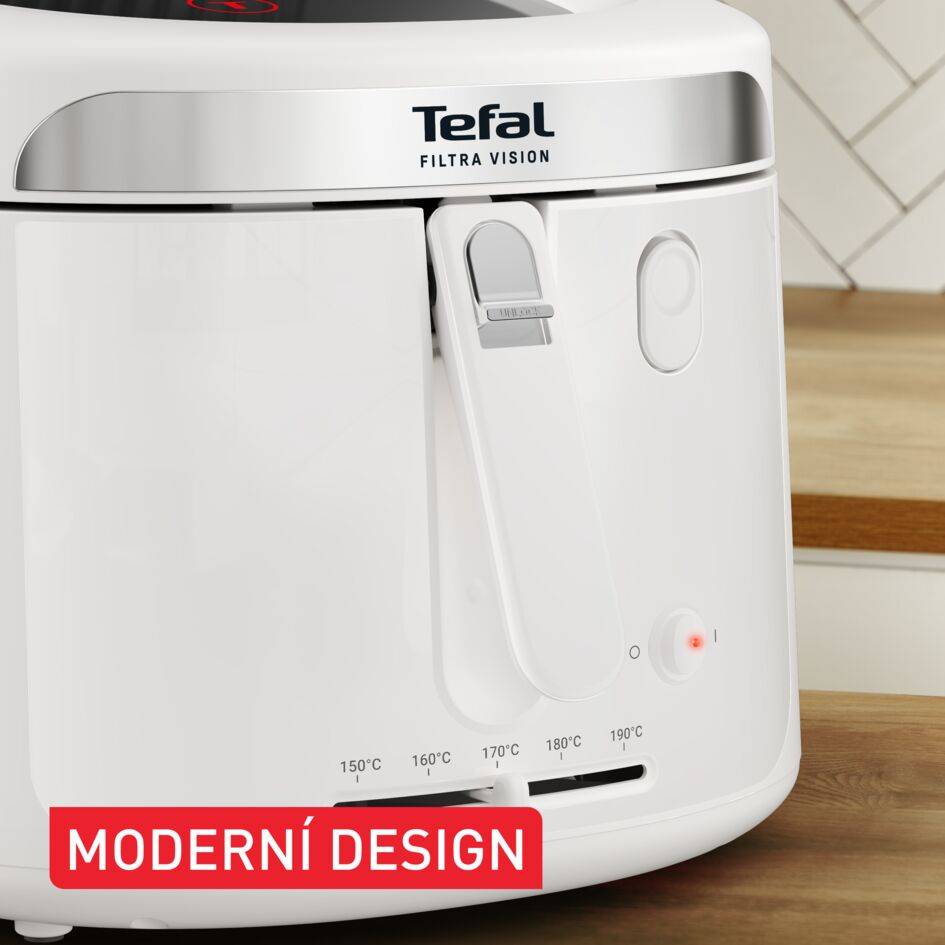 Olejová fritéza Tefal Filtra Vision FF2541E0 Bílá