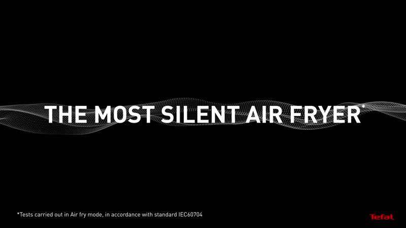 Tichá horkovzdušná fritéza Tefal Easy Fry Silence Smart 5 l EY5728E1, černá