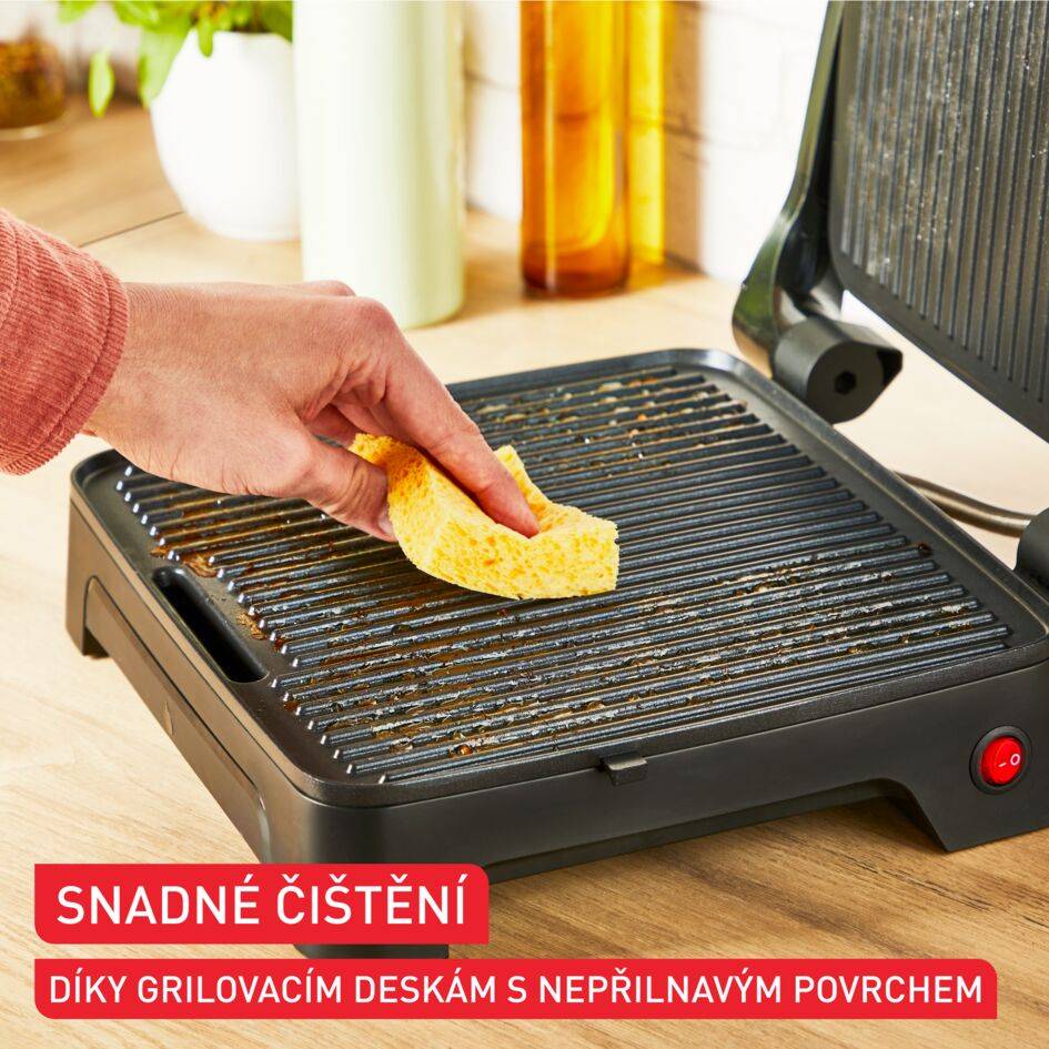 Kompaktní gril Tefal Inicio GC271810 Černý