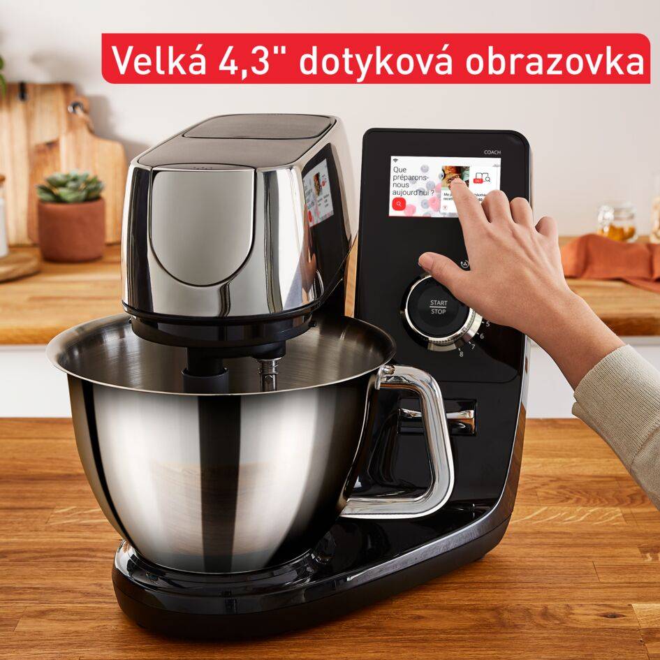 Kuchyňský robot Tefal i-Coach Touch QB950D38 černá/stříbrná