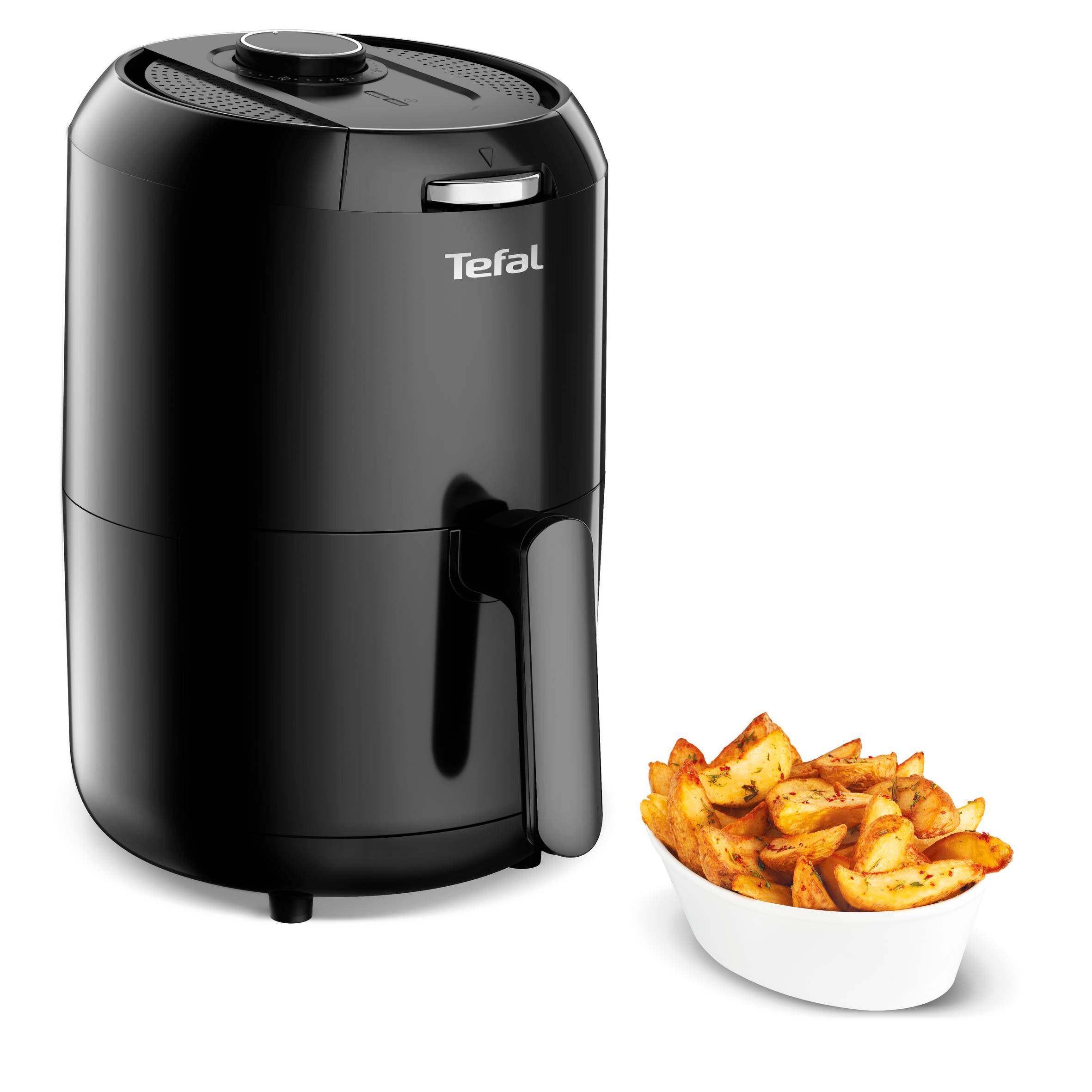 Malá horkovzdušná fritéza Tefal Easy Fry Compact EY101815 Černá