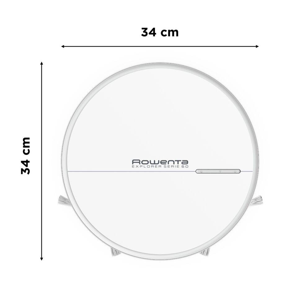 Robotický vysavač Rowenta X-plorer S60 4v1 Allergy 6cm RR7447WH