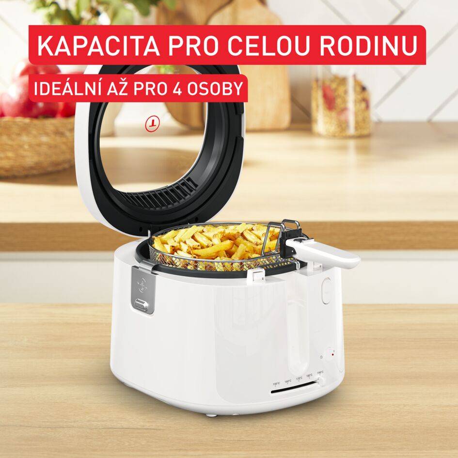 Olejová fritéza Tefal Filtra Vision FF2541E0 Bílá