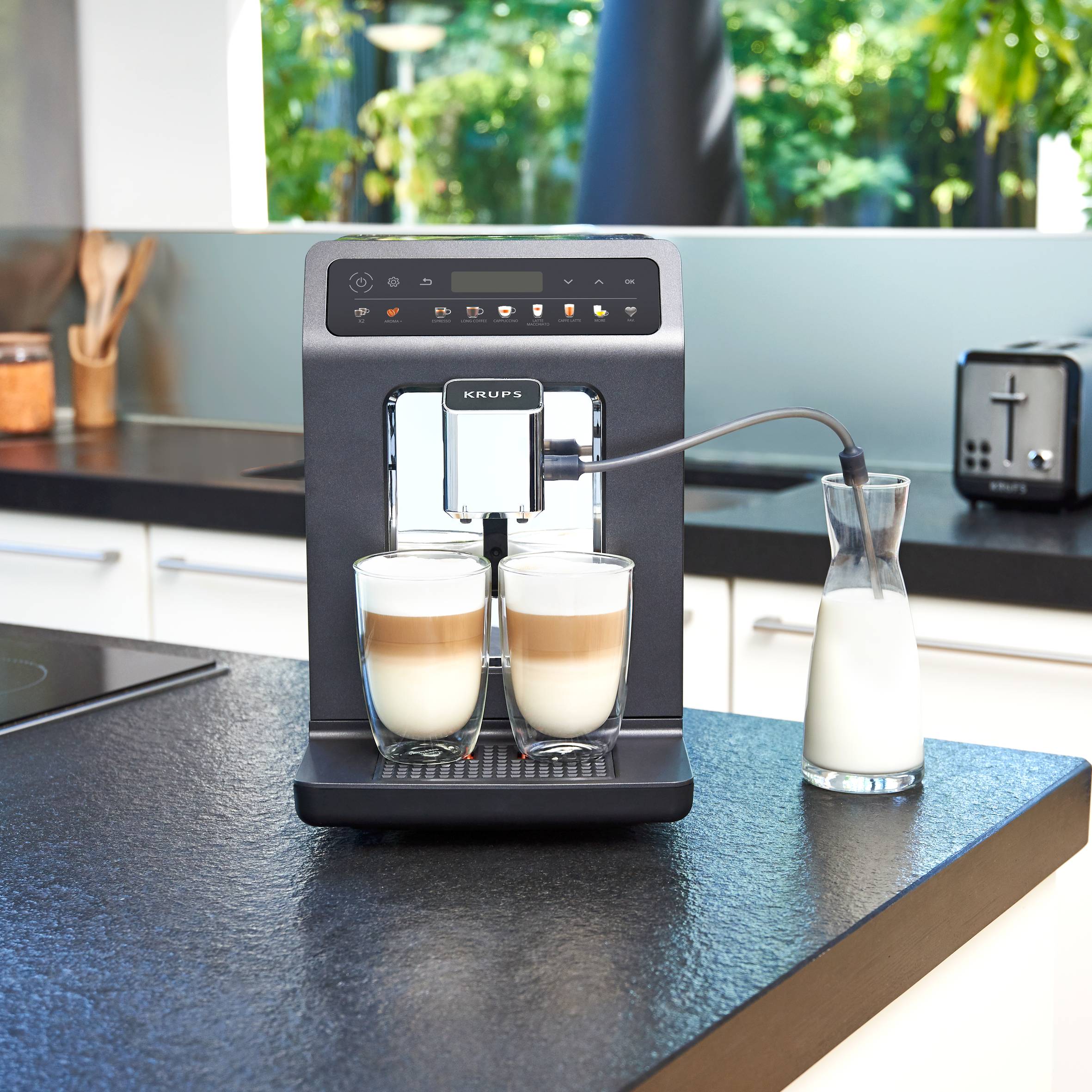 Automatický kávovar KRUPS Evidence One EA895E10 Šedá