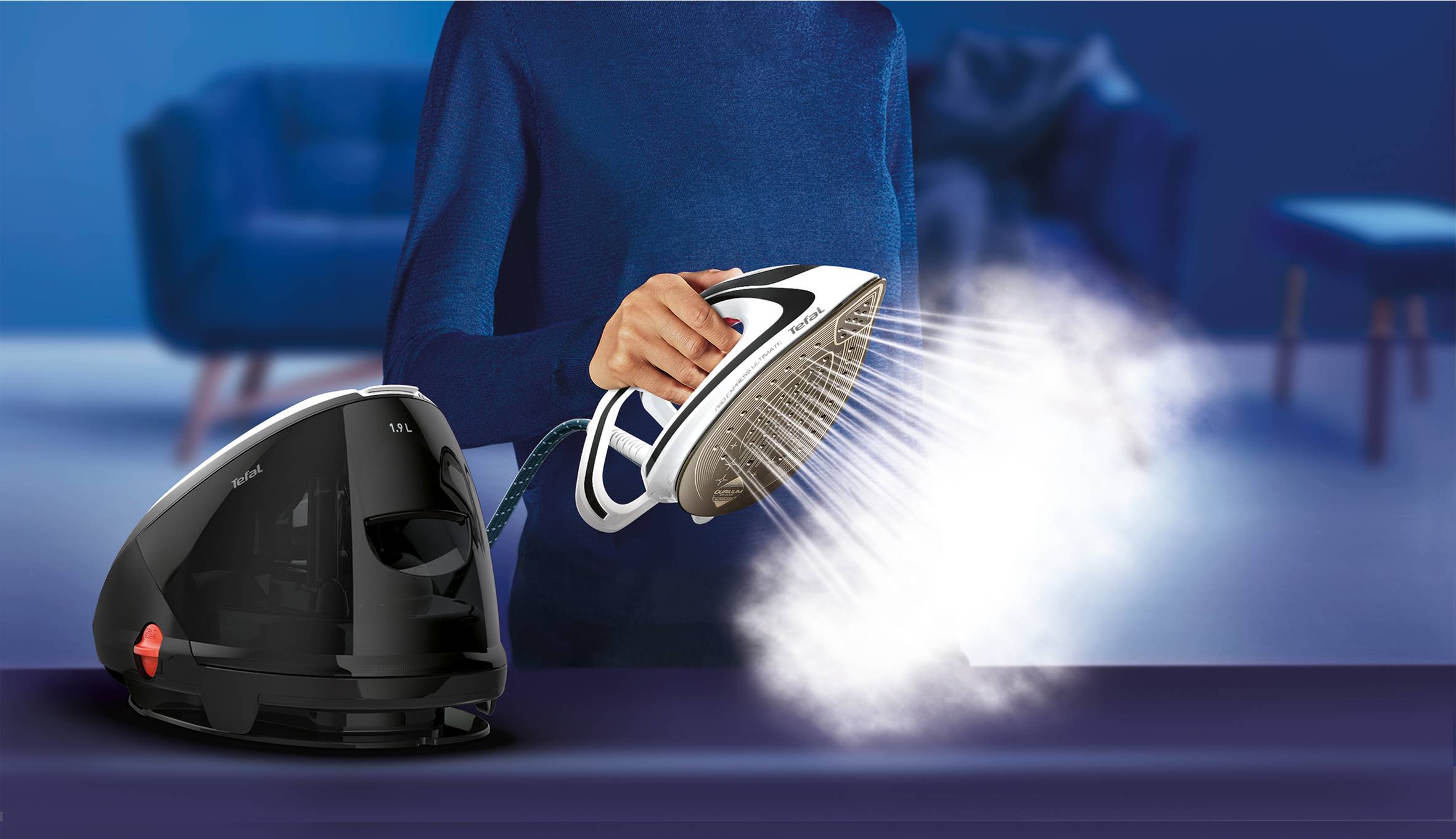 GV9550 Pro Express Ultimate Parní generátor Tefal šedá