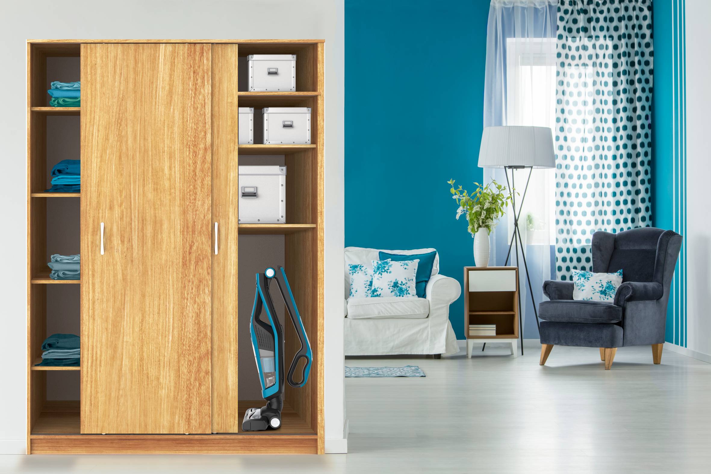 Tyčový vysavač Dual Force 2v1 21.6V RH6751WO