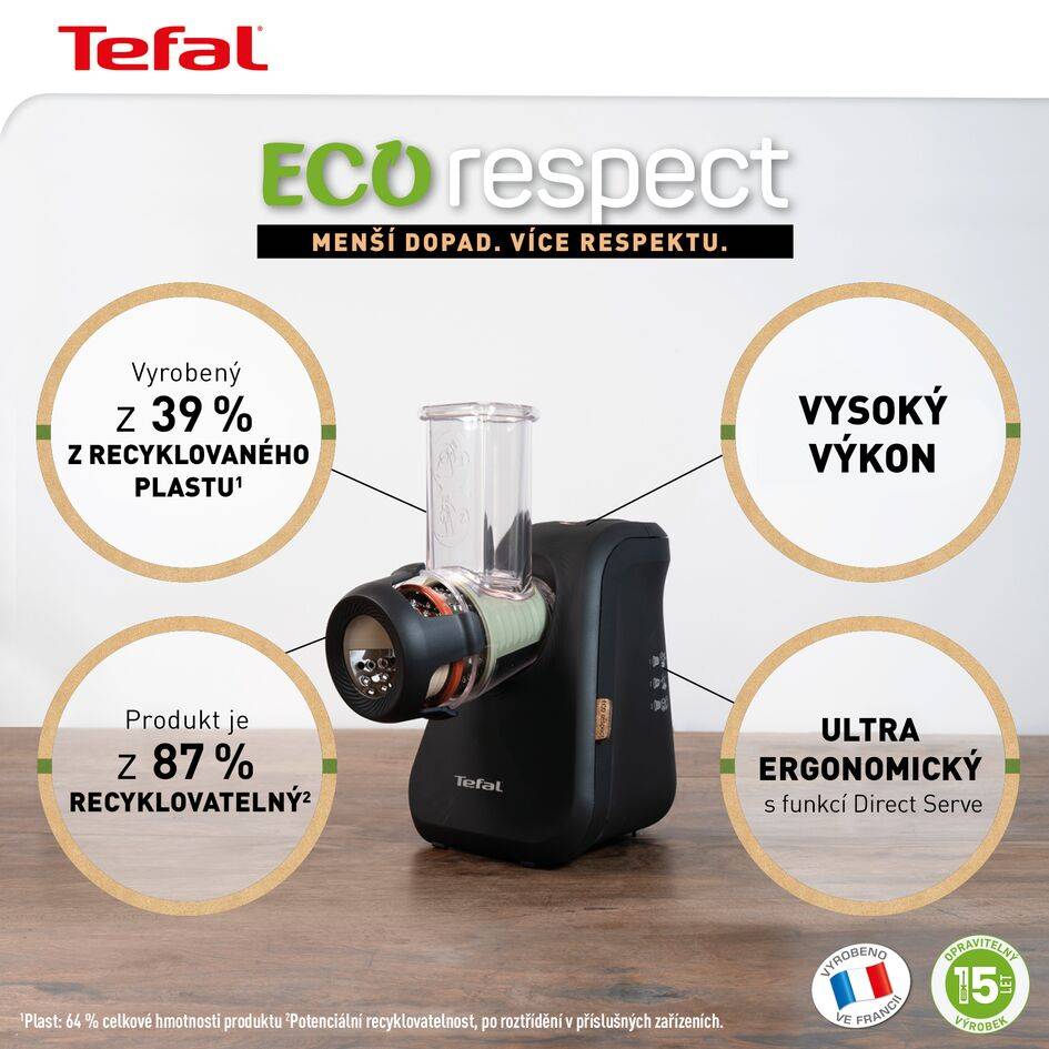 Elektrický strouhač Tefal Eco Respect MB77EN38 Černý