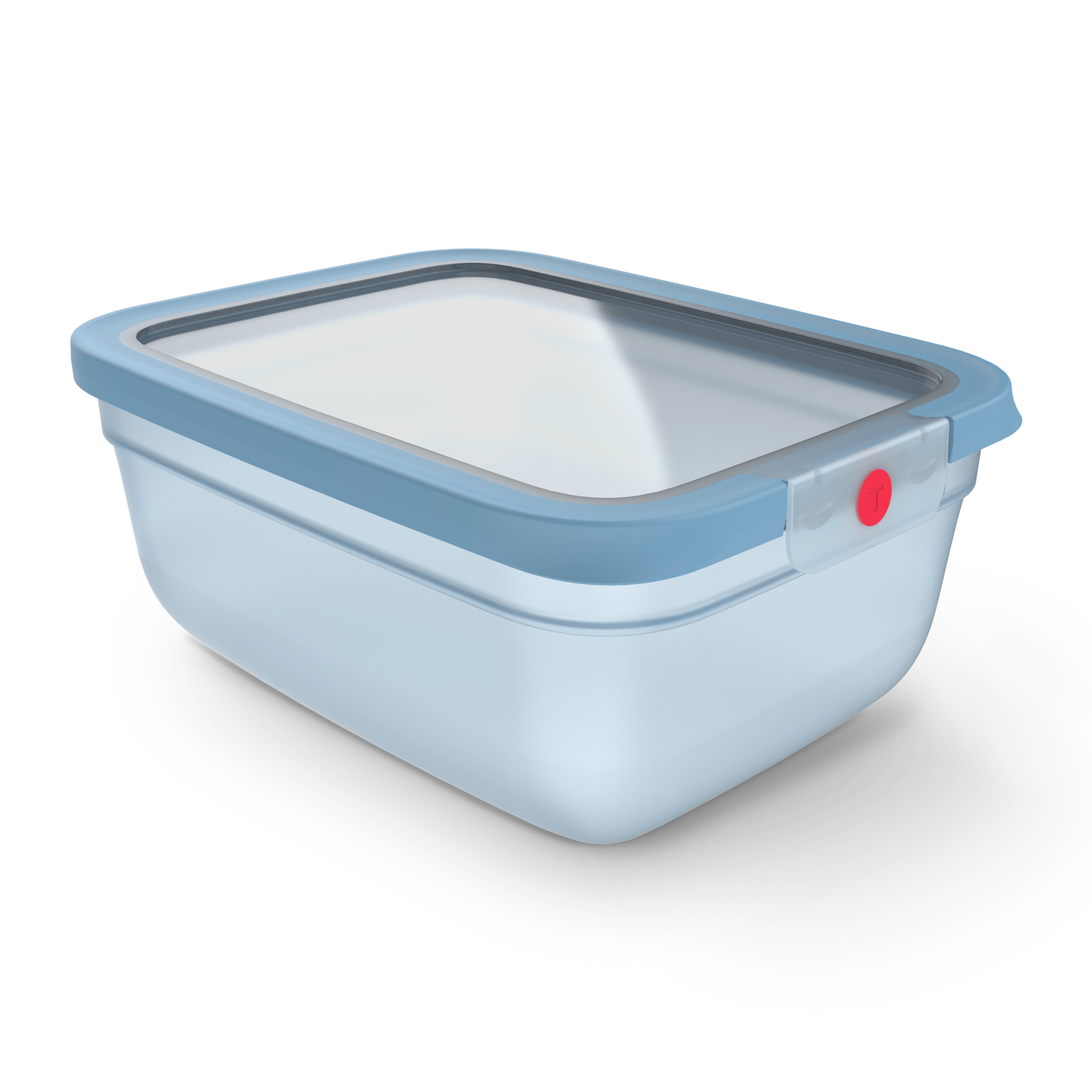 N1211610 oneClick dóza na potraviny Tefal obdelníková 3,0 l modrá