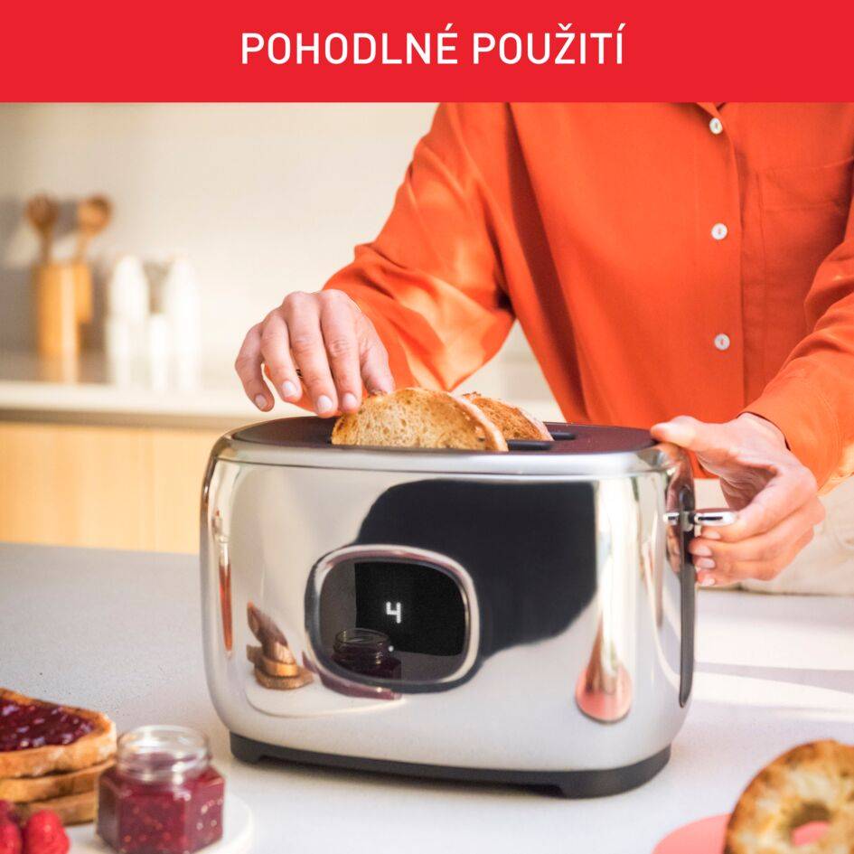 Topinkovač Tefal Majestuo TT883D10 Nerezový