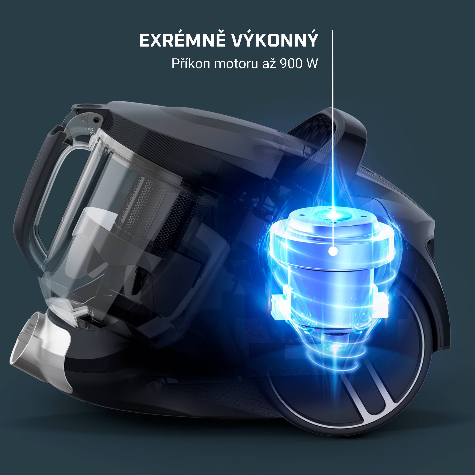 Bezsáčkový vysavač Compact Power XXL 900W Animal RO4B50EA