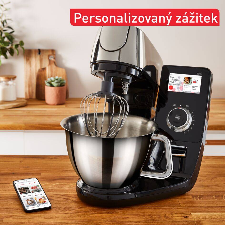 Kuchyňský robot Tefal i-Coach Touch QB950D38 černá/stříbrná