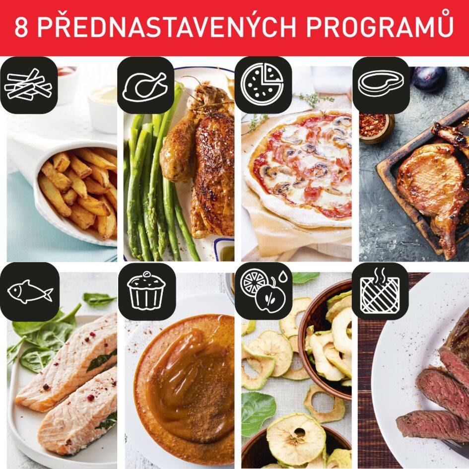 Horkovzdušná fritéza s grilem Tefal Easy Fry & Grill & Oven 9v1 FW501815 Černá