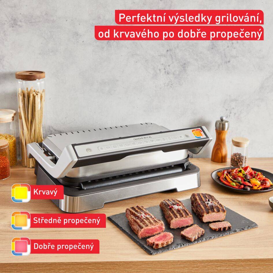 Kontaktní gril Tefal OptiGrill 4v1 XL GC784D30