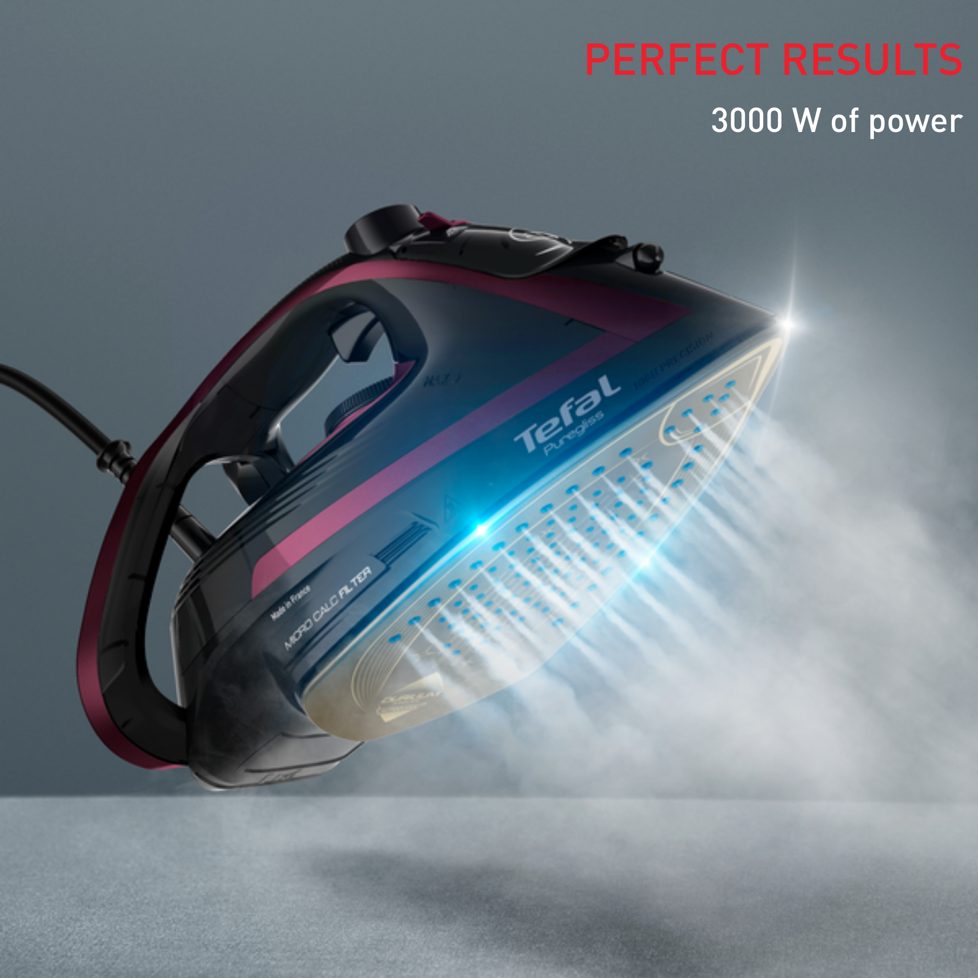 Napařovací žehlička Puregliss Rose ABC FV8065E0 Fialová/Černá