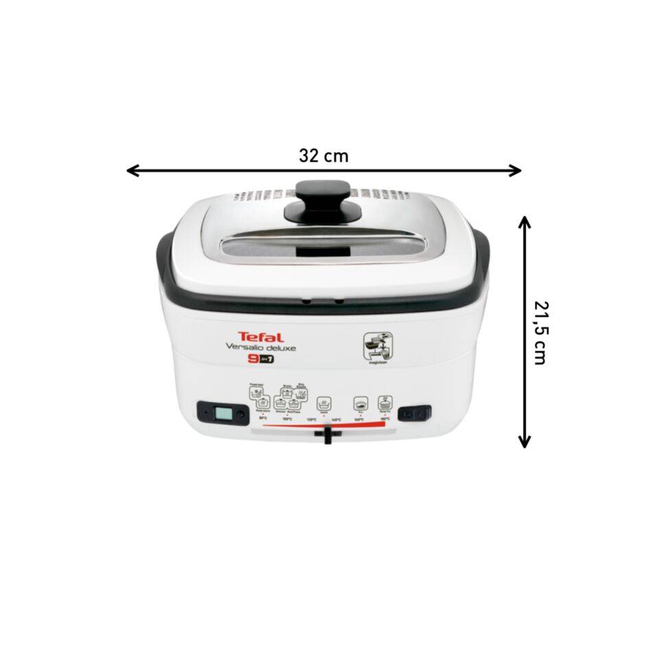 Olejová fritéza Tefal Versalio Deluxe 9v1 FR495070 Nerezová/Bílá