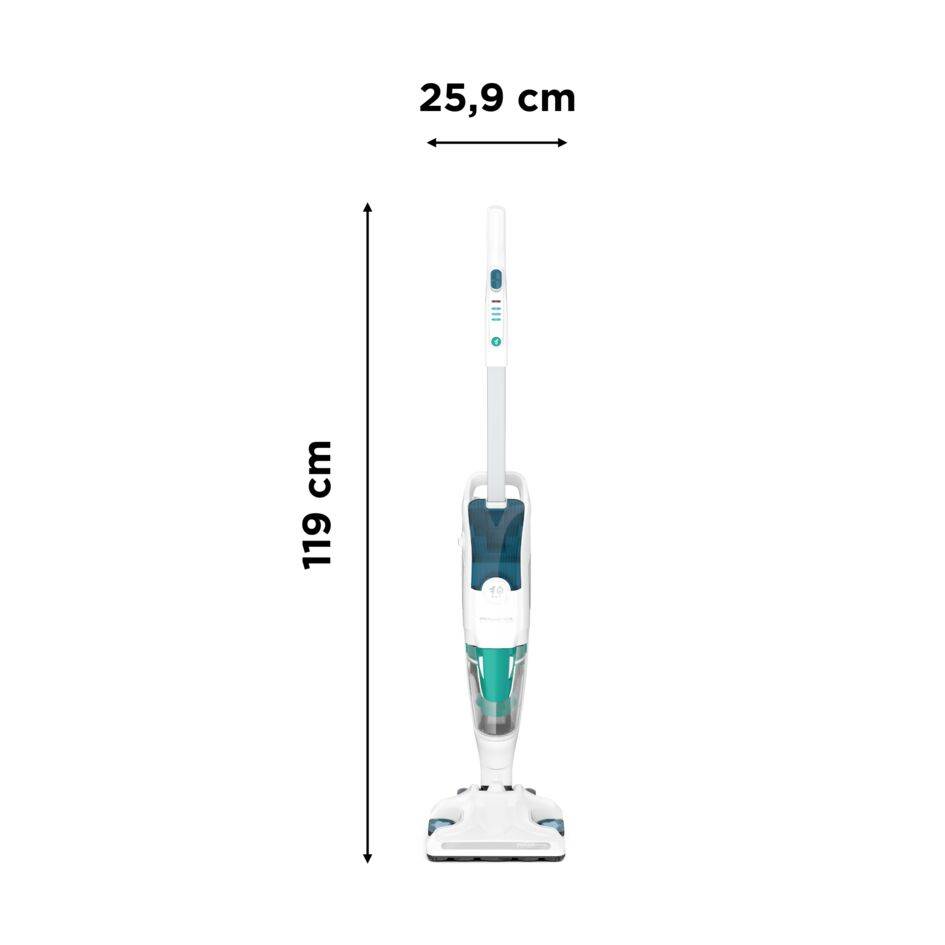 Tyčový vysavač s parním mopem Rowenta Clean & Steam Revolution RY7757WH