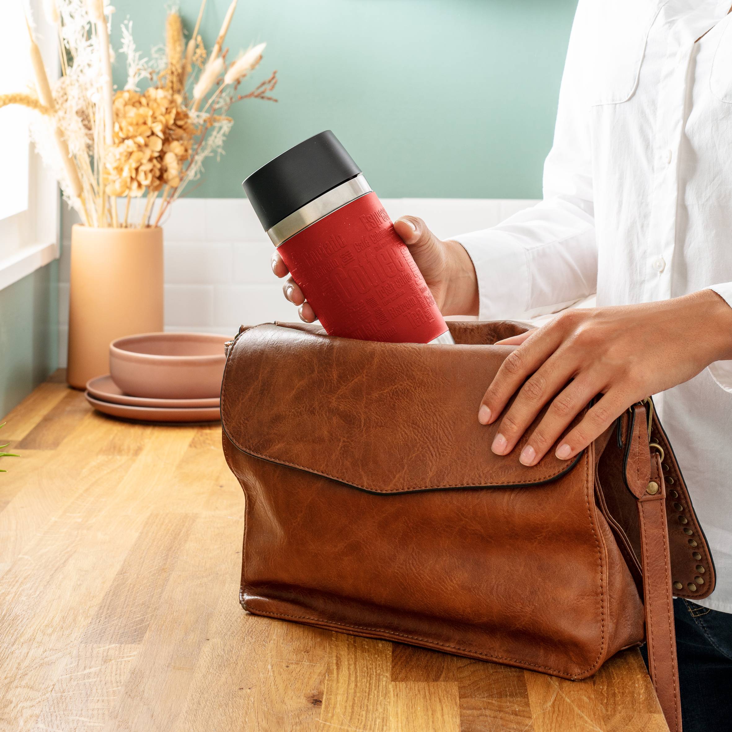 Cestovní termohrnek Tefal Travel Mug 0,36 l červený K3084114