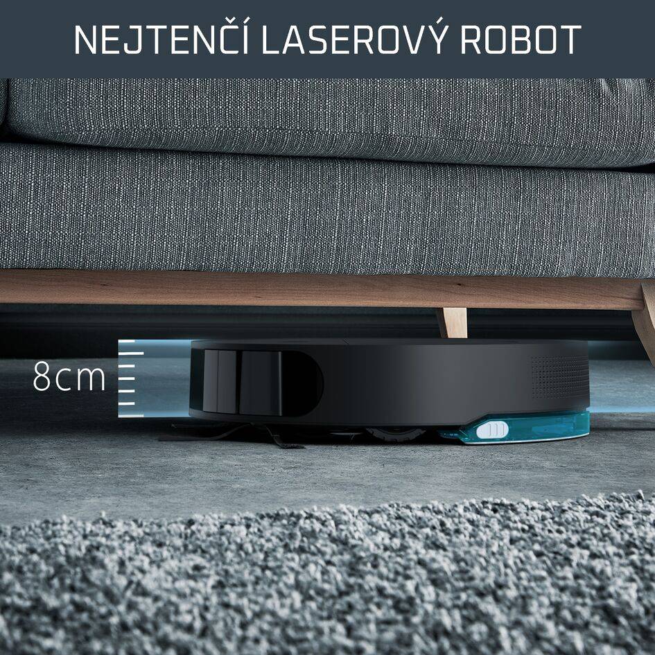 Robotický vysavač Rowenta X-Plorer S130 AI Animal & Allergy 4v1 Laser & Camera 8cm RR9075WH