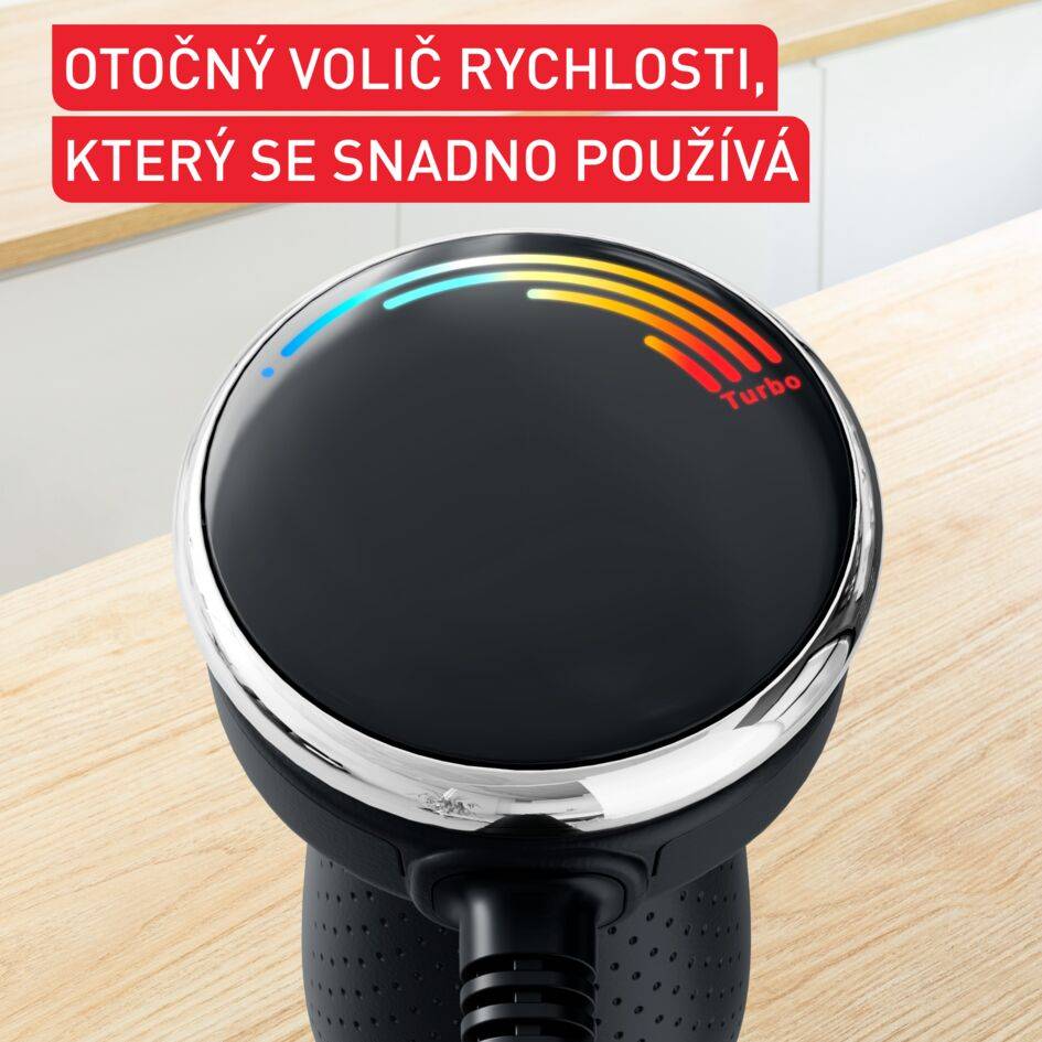 Tyčový mixér Tefal Quickchef+ 5v1 HB67G830 černý