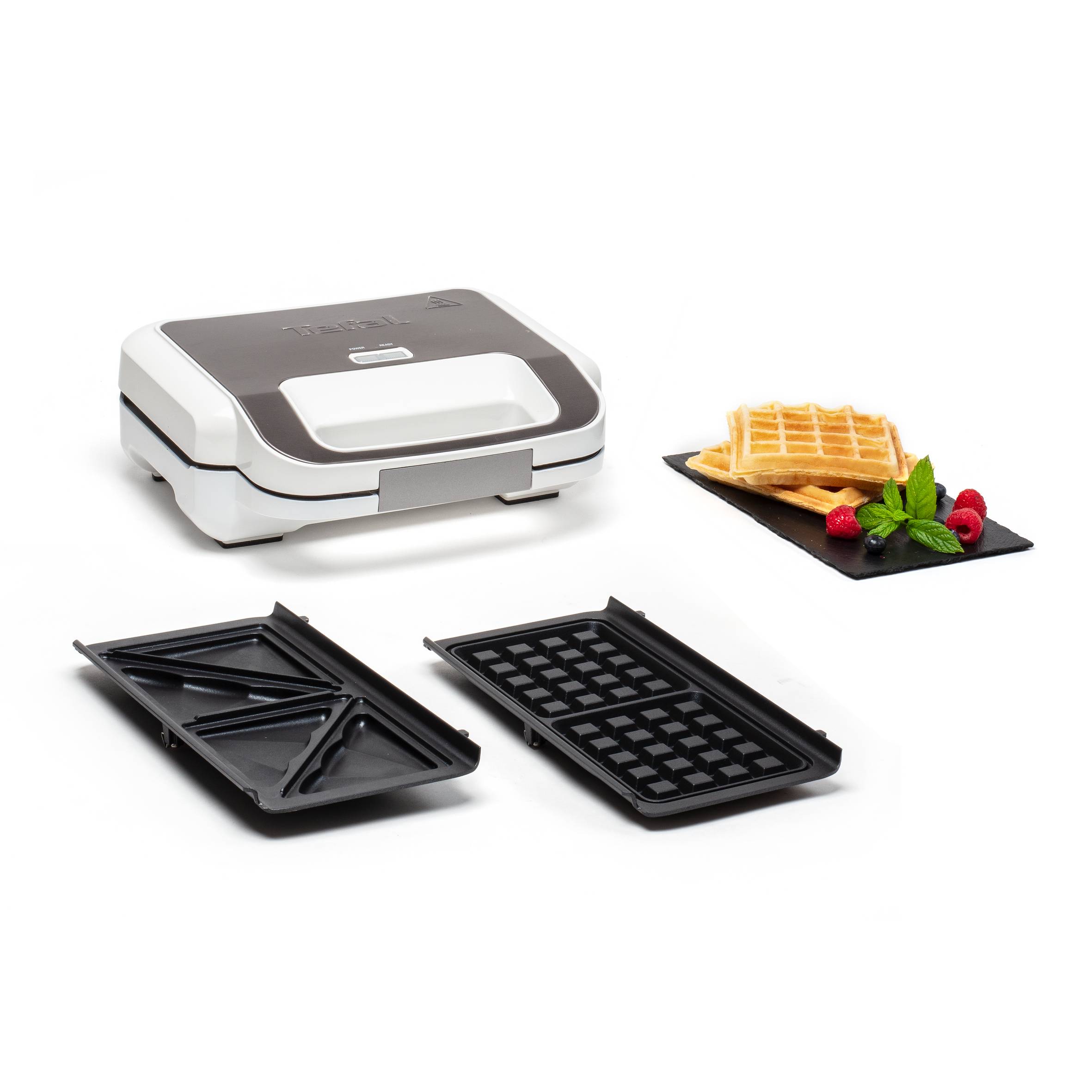 Sendvičovač Tefal Multiplates Snack XL SW701110 Nerezový/Bílý