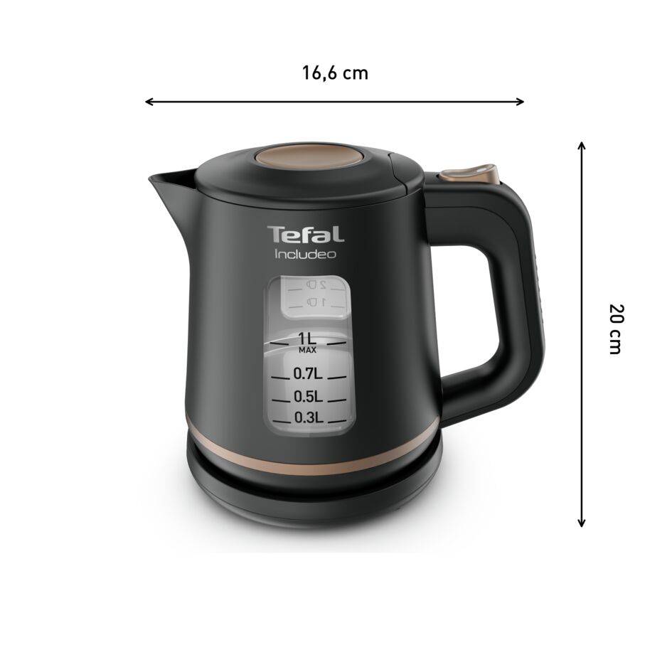 Rychlovarná konvice Tefal Includeo KI533811 Černá 1 l