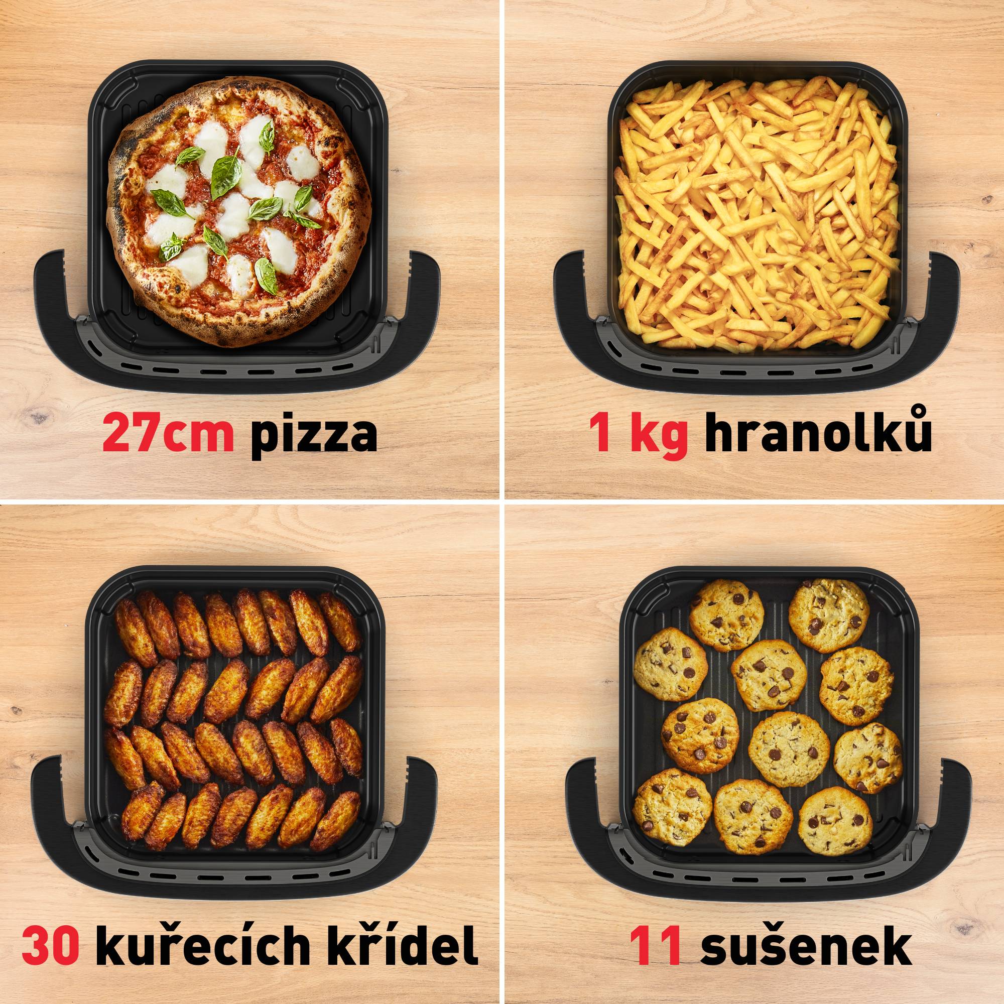 Horkovzdušná fritéza Tefal Easy Fry XL Surface FW4018E0 Černá