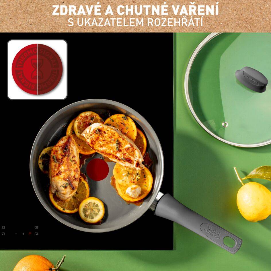 Hluboká pánev Tefal Renewal 24cm Keramická C4263243