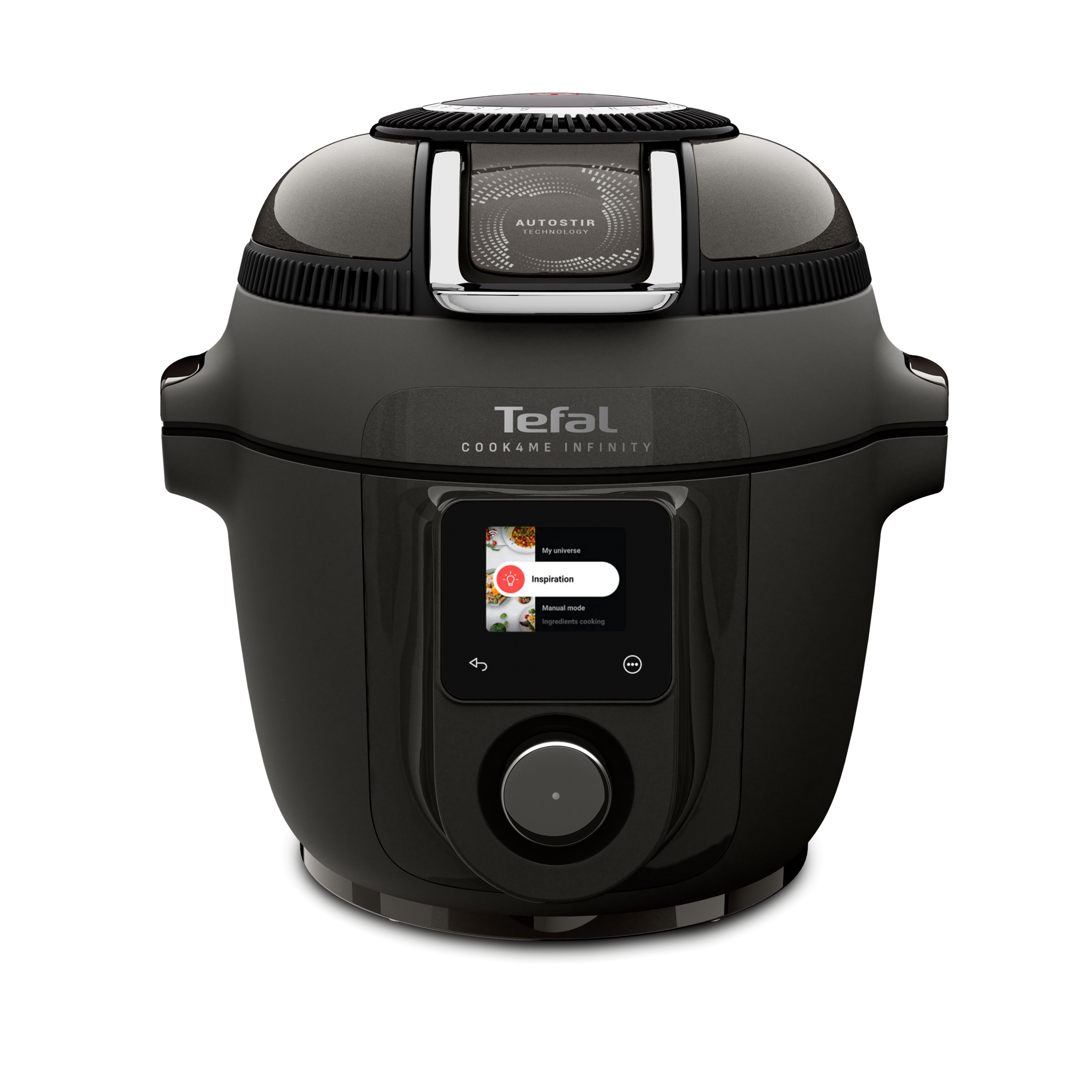 Multifunkční tlakový hrnec a horkovzdušná fritéza Tefal Cook4Me Infinity CY982HF2,  tmavě šedá