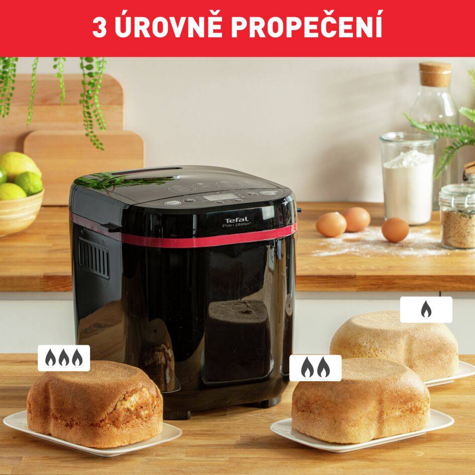 Domácí pekárna Tefal Pain Plaisir PF220838 Červená/Černá