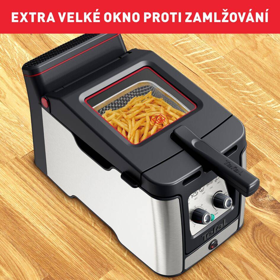 Olejová fritéza Tefal Clear Duo FR600D10 Nerezová