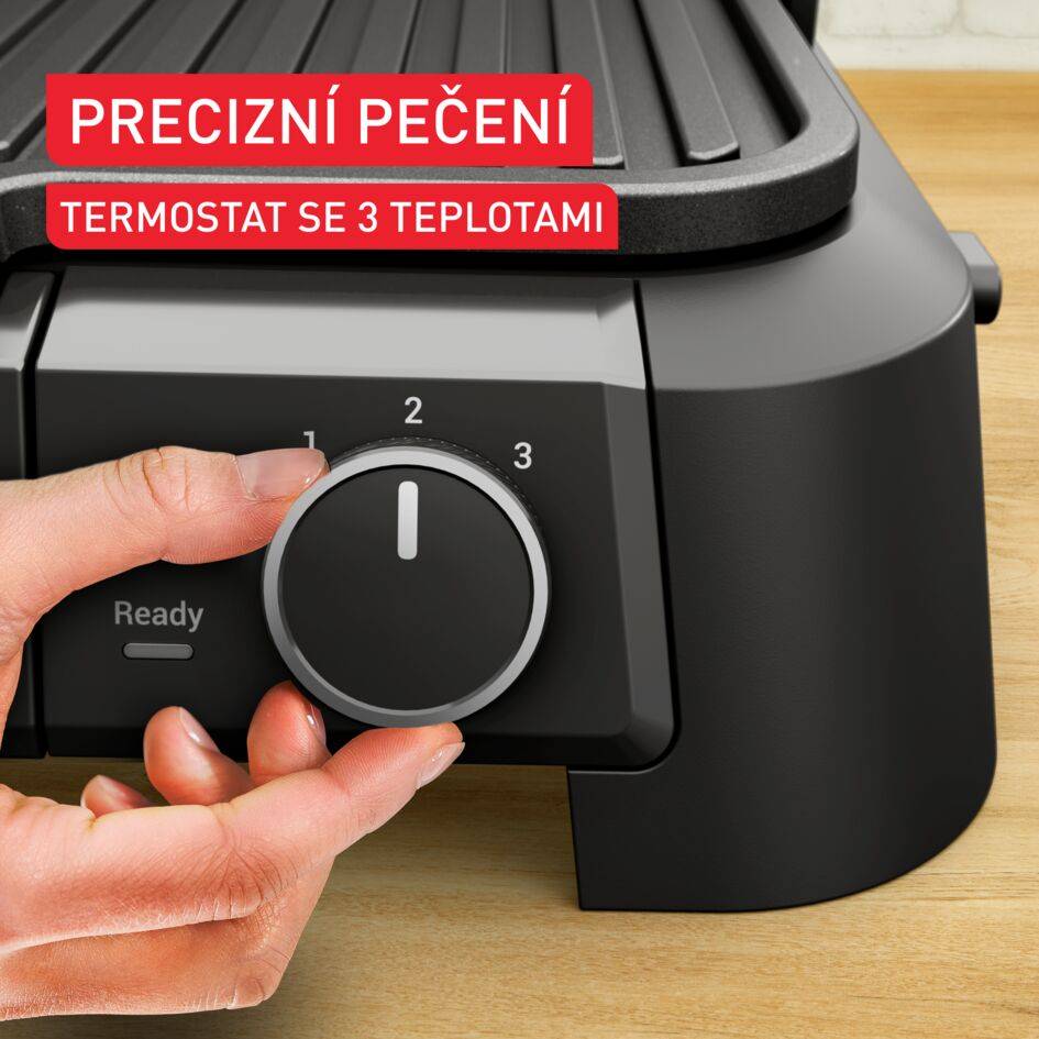 Kontaktní gril Tefal SuperGrill 3v1 XL GC520DE0 Nerez