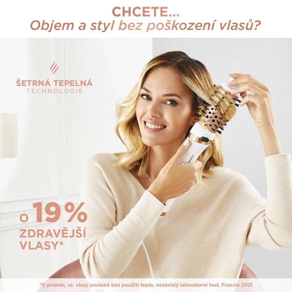 Horkovzdušný kartáč Rowenta BRUSH ACTIV ULTIMATE CARE CF9720F0