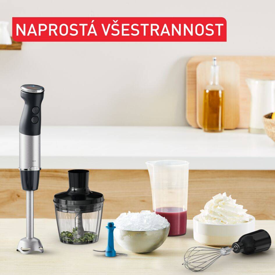 Tyčový mixér Tefal Quickchef+ 4v1 HB67E830 černý