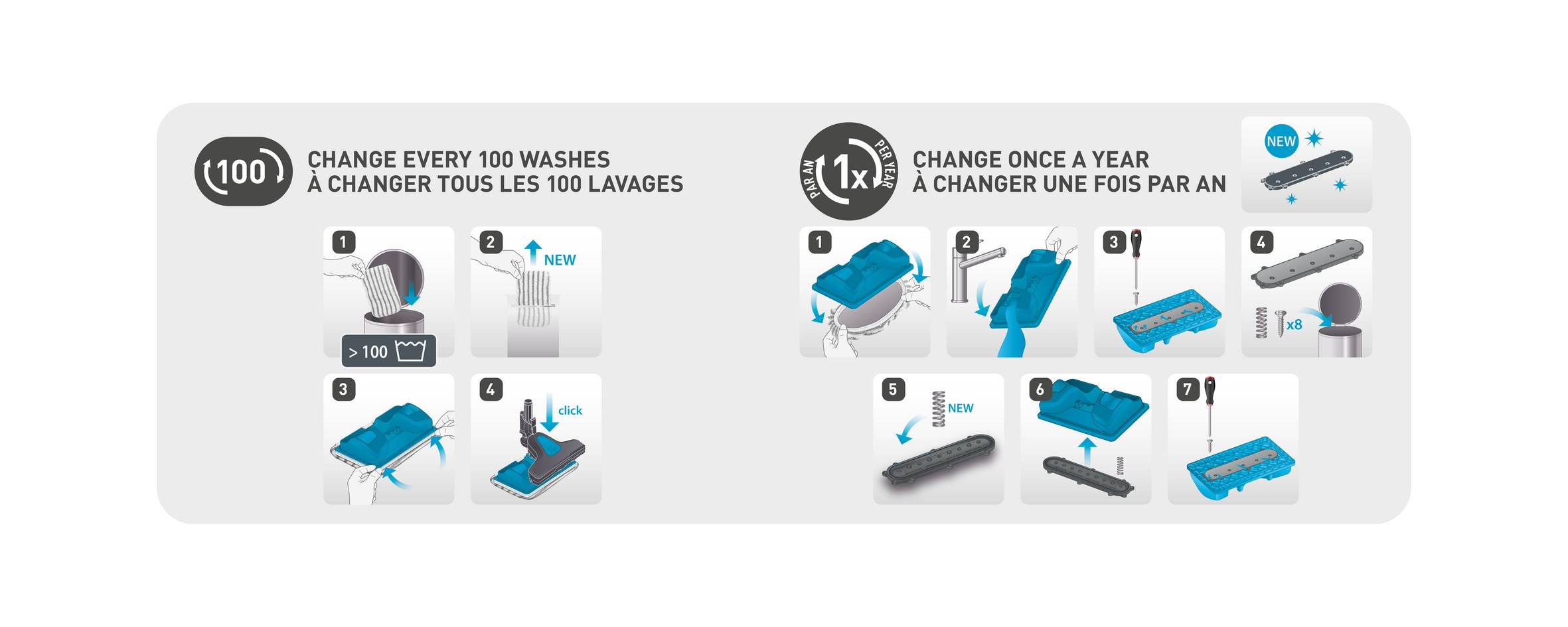 Mopy z&nbsp;mikrovlákna pro&nbsp;X-Force 9.60 ZR009502