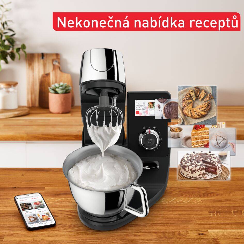 Kuchyňský robot Tefal i-Coach Touch QB950D38 černá/stříbrná