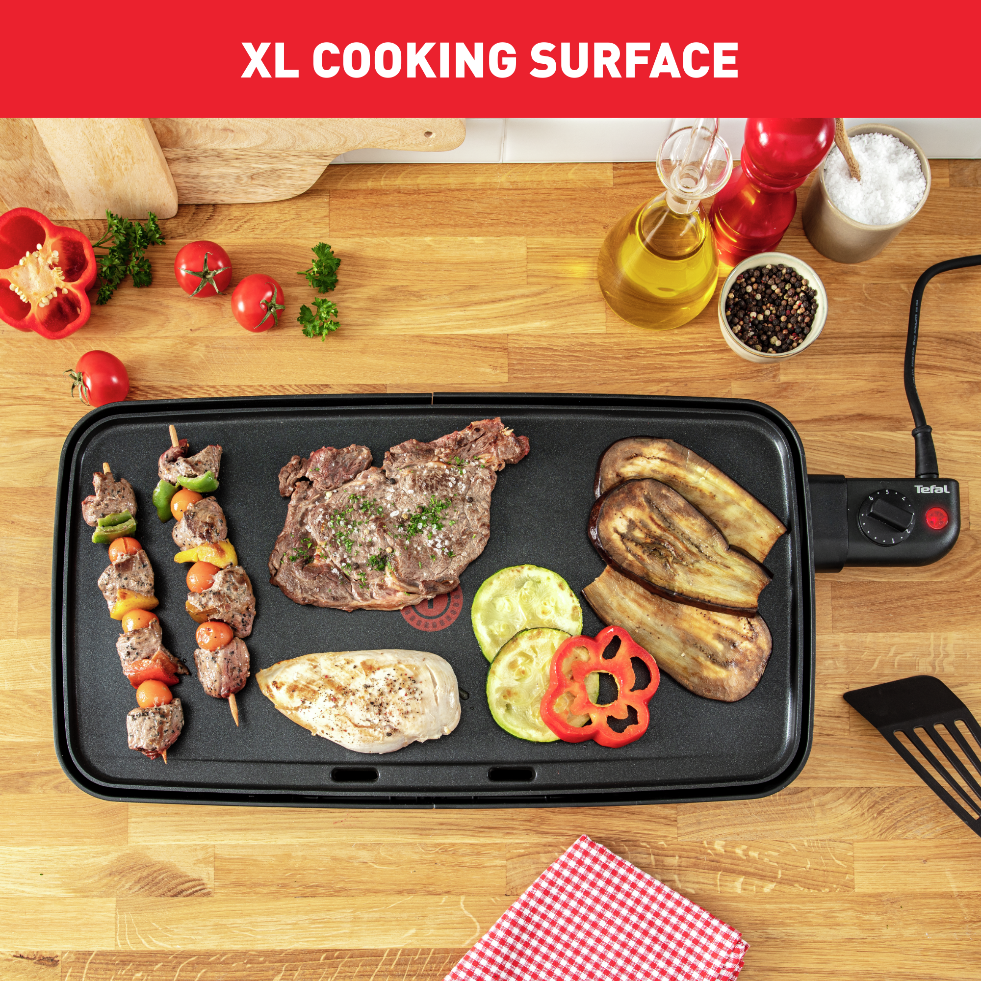 Elektrický plancha gril Tefal Malaga Successor CB503813 Stříbrný/Černý