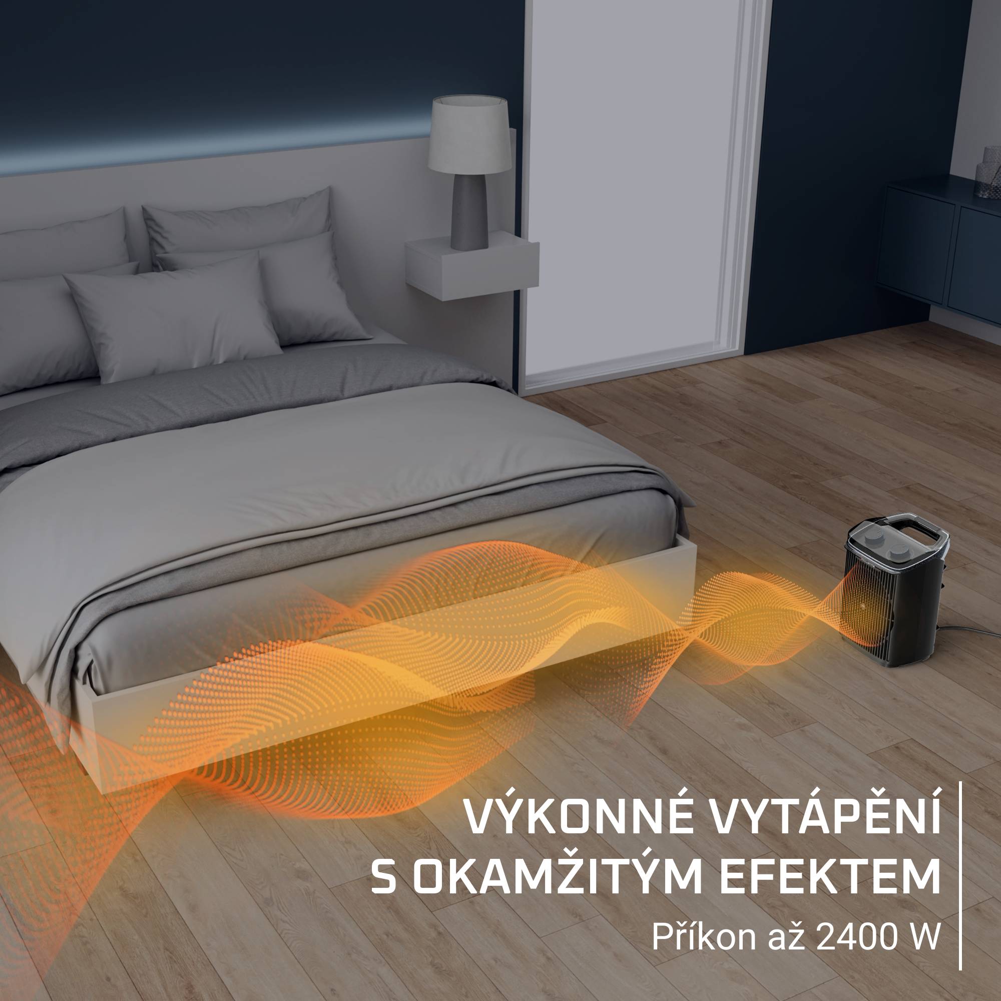 Teplovzdušný ventilátor do koupelny Rowenta Intense Comfort Aqua, SO6550F0