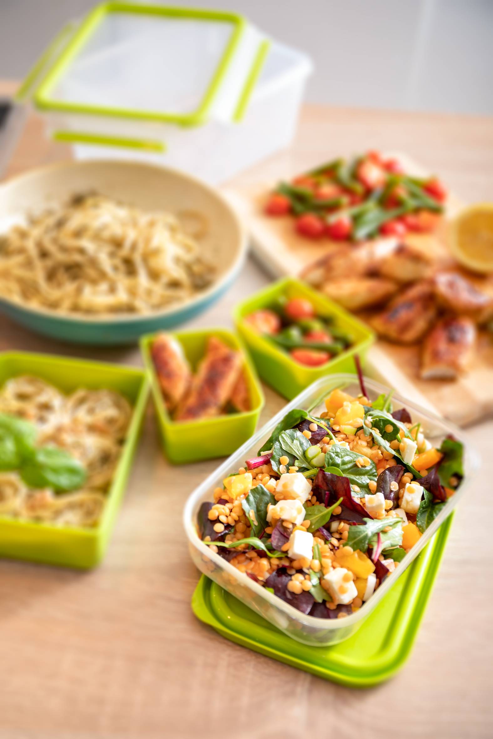 Dóza Tefal Master Seal To Go XL s vnitřními miskami N1071610 Obdélníková 2,3 l