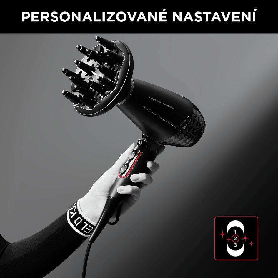 Fén na vlasy ROWENTA x KARL LAGERFELD Pro Stylist CV888LF0