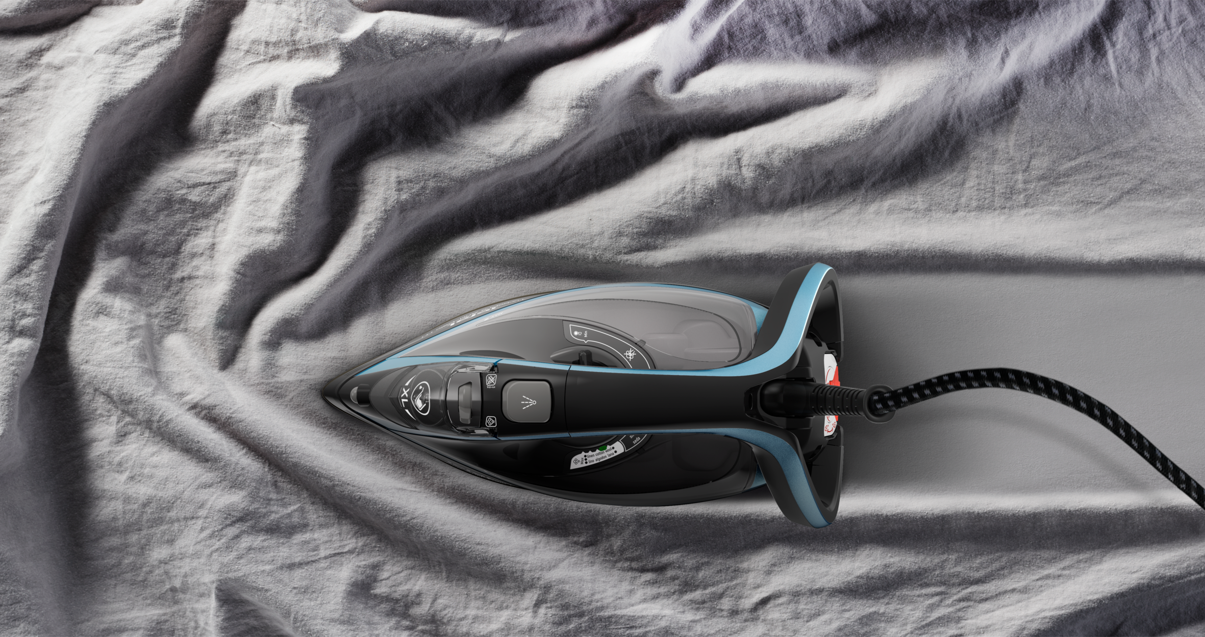 Napařovací žehlička Tefal Turbo Pro FV5695E1 Modrá/Černá