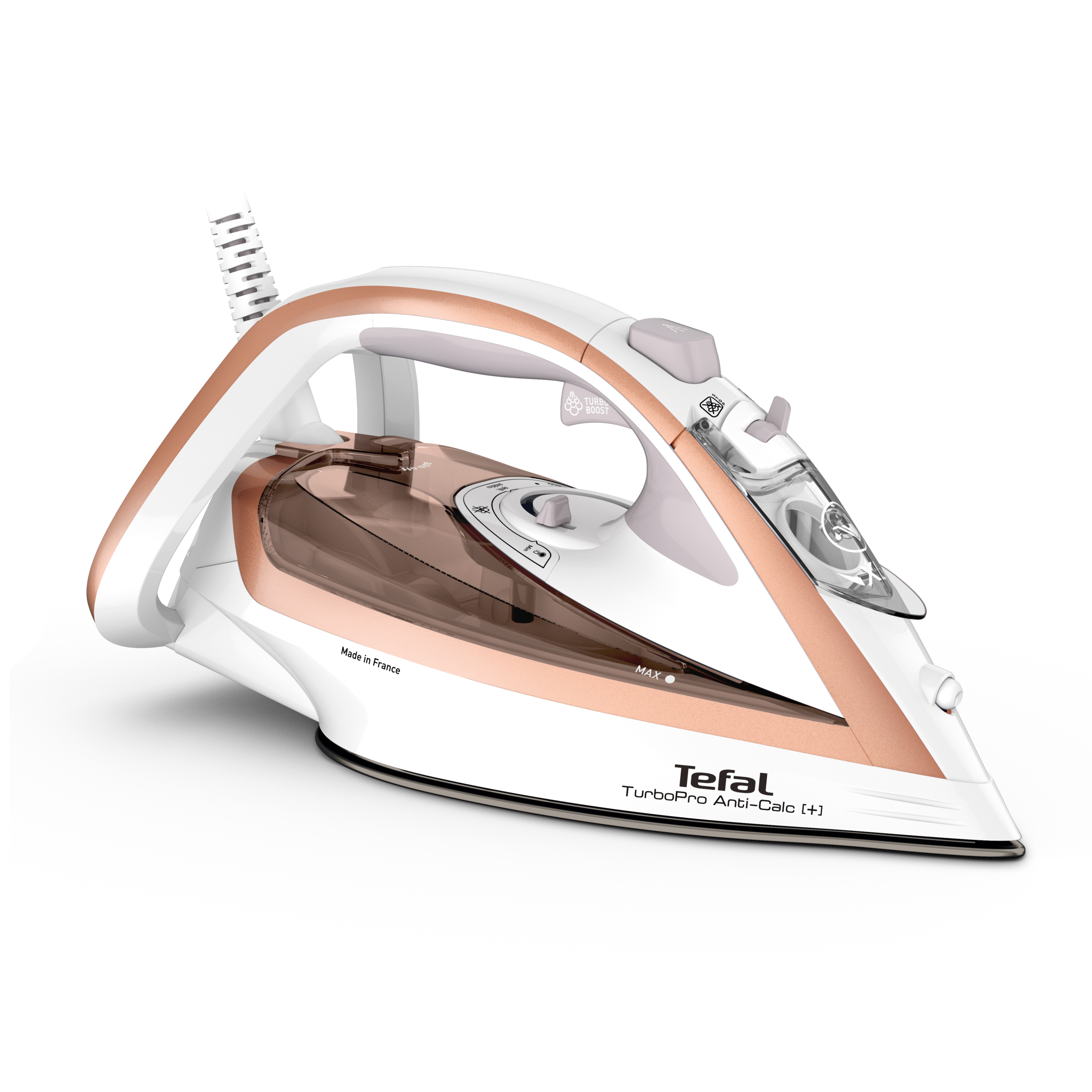 Napařovací žehlicka Tefal Turbo Pro FV5697E1 Růžová/Bílá